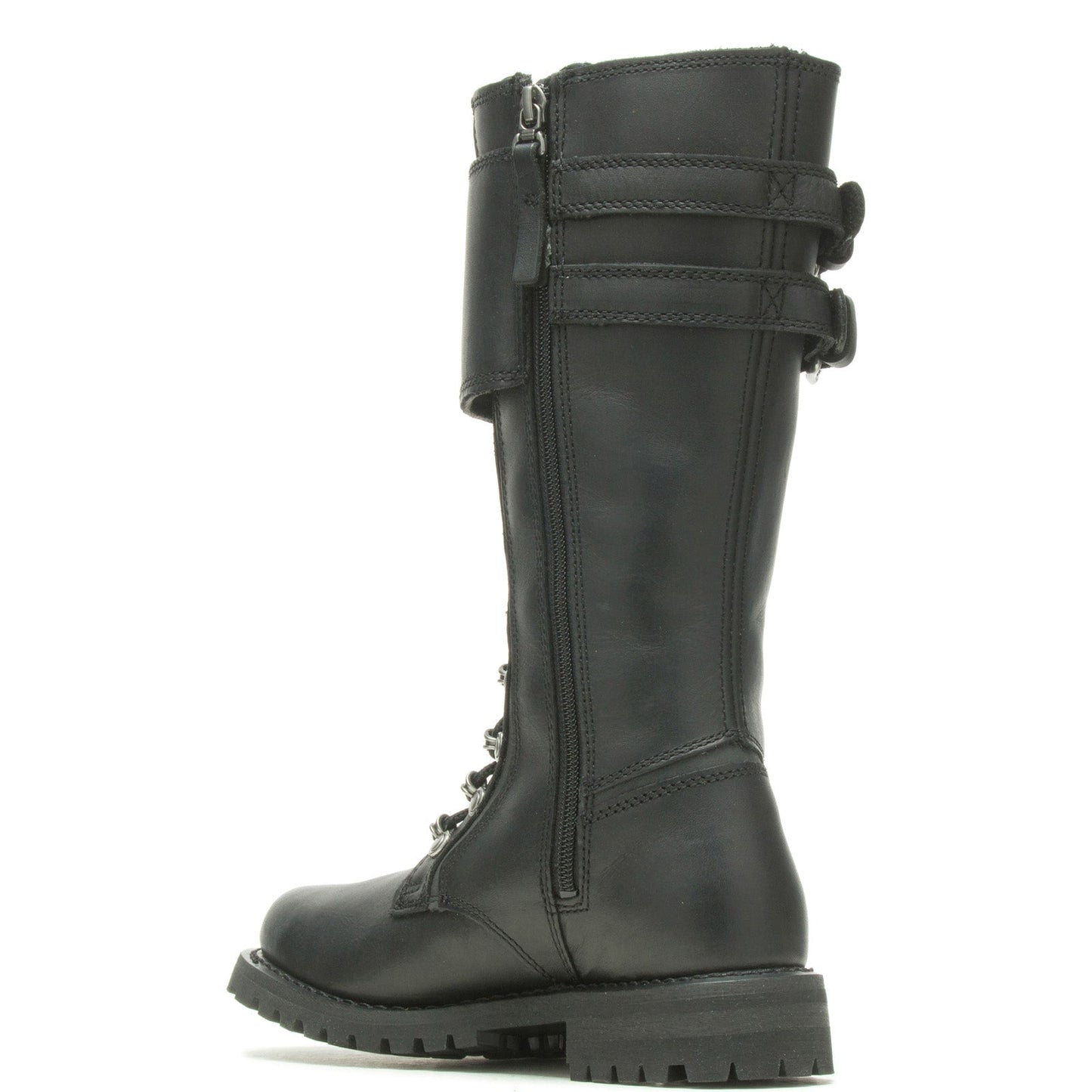 Harley-Davidson Grimes 12" Lace D87205 Womens Black Leather Motorcycle Boots