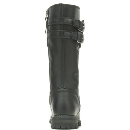 Harley-Davidson Grimes 12" Lace D87205 Womens Black Leather Motorcycle Boots
