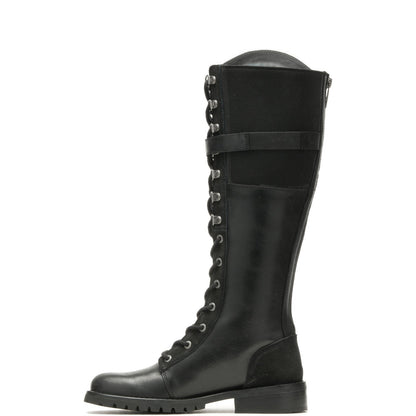 Harley-Davidson Bradner Lace D87261 Womens Black Leather Motorcycle Boots
