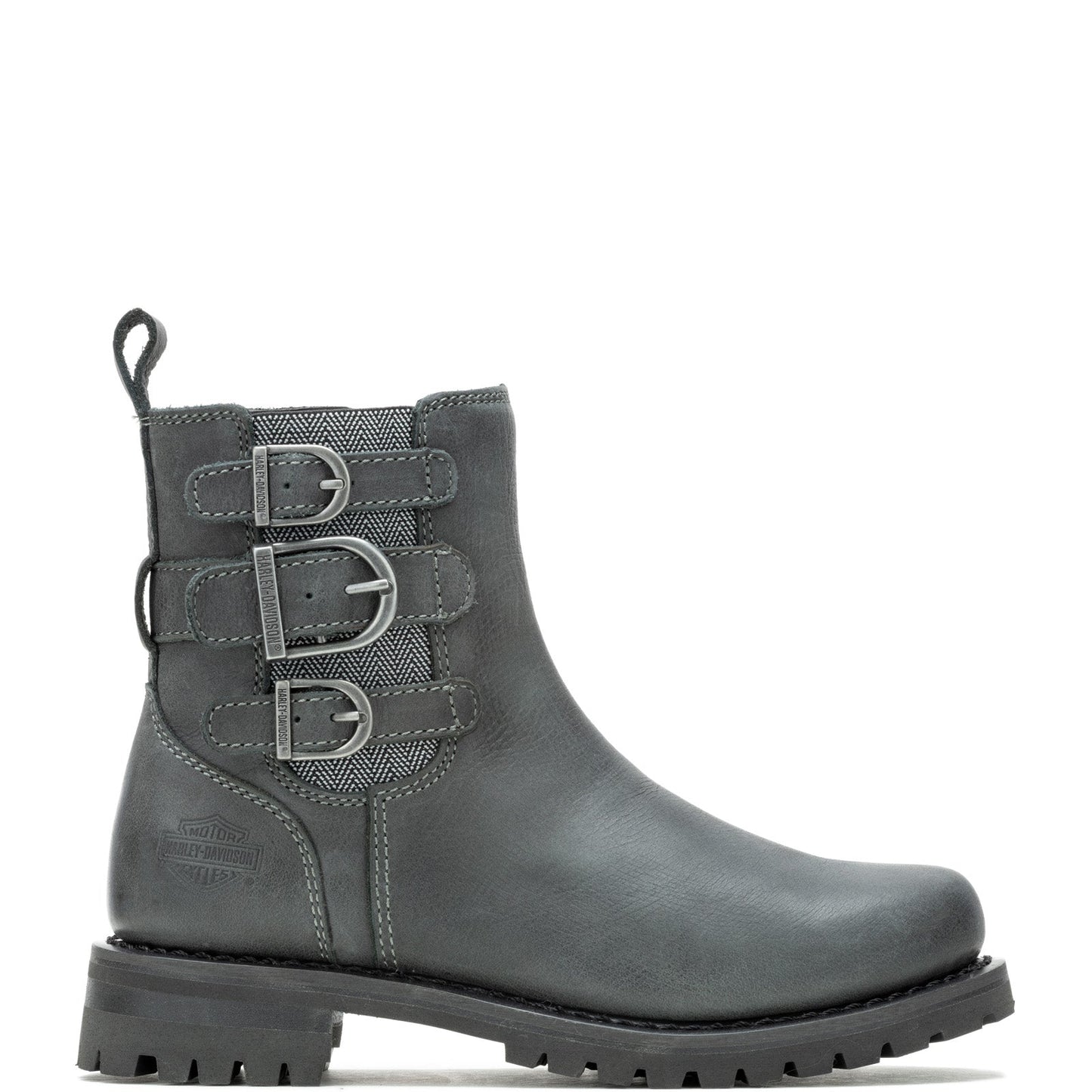 Harley-Davidson Beasley 6" Strap D87278 Womens Black Casual Dress Boots