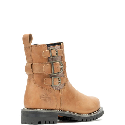 Harley-Davidson Beasley 6" Strap D87279 Womens Brown Casual Dress Boots