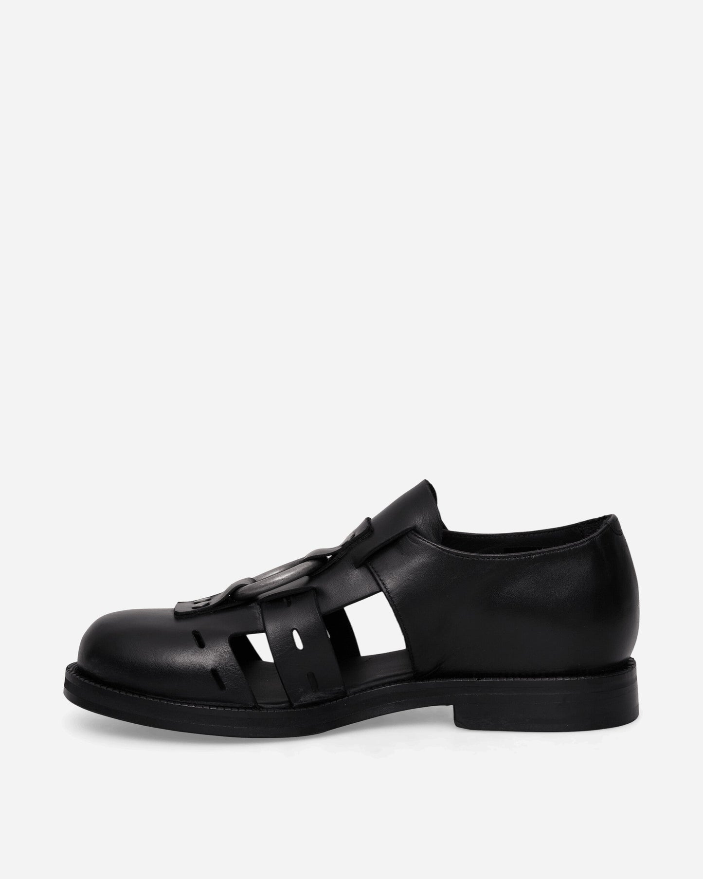 Bondage Belt Sandals Black