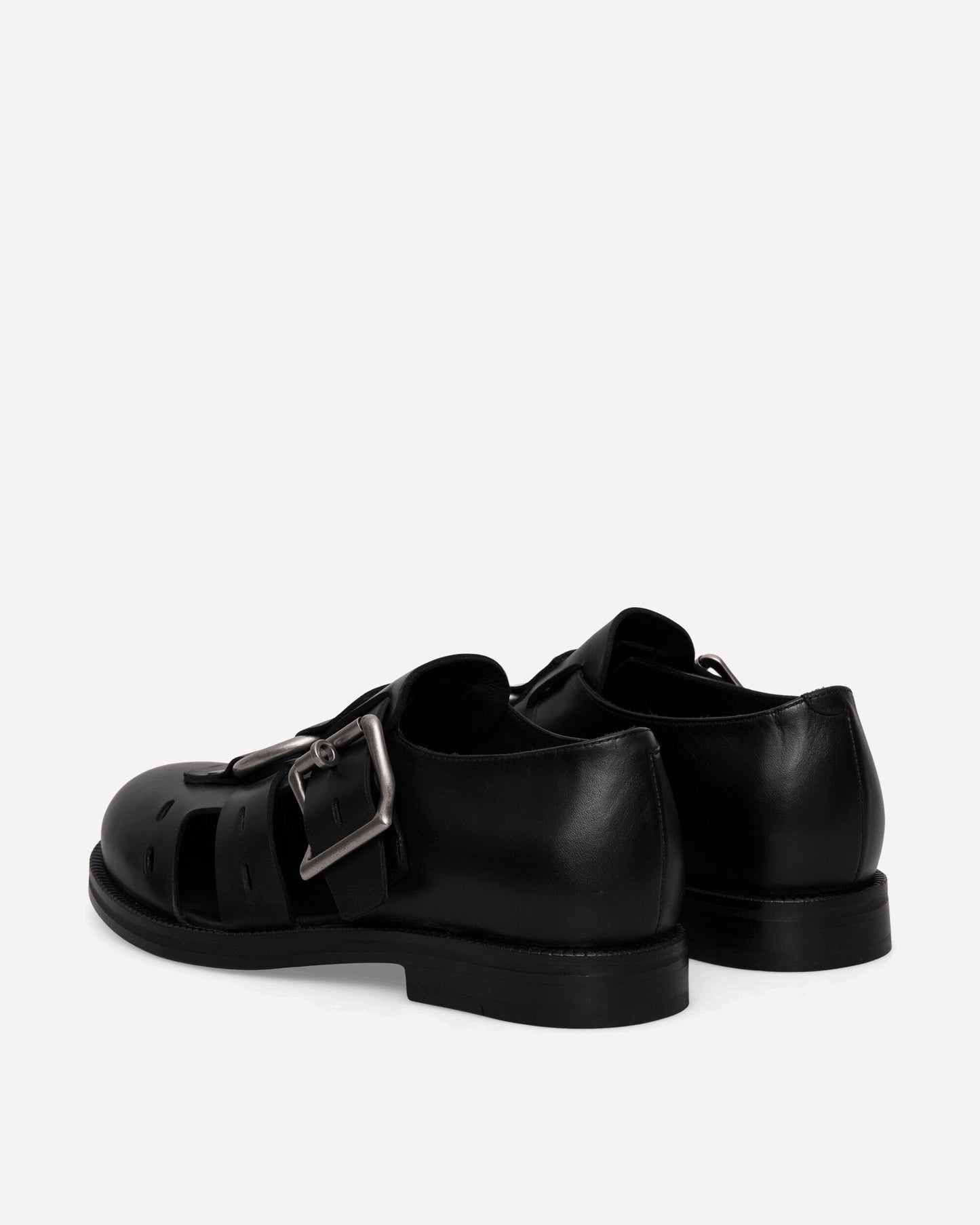 Bondage Belt Sandals Black