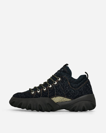Suede Edge Boots Hairy Blue Graphite