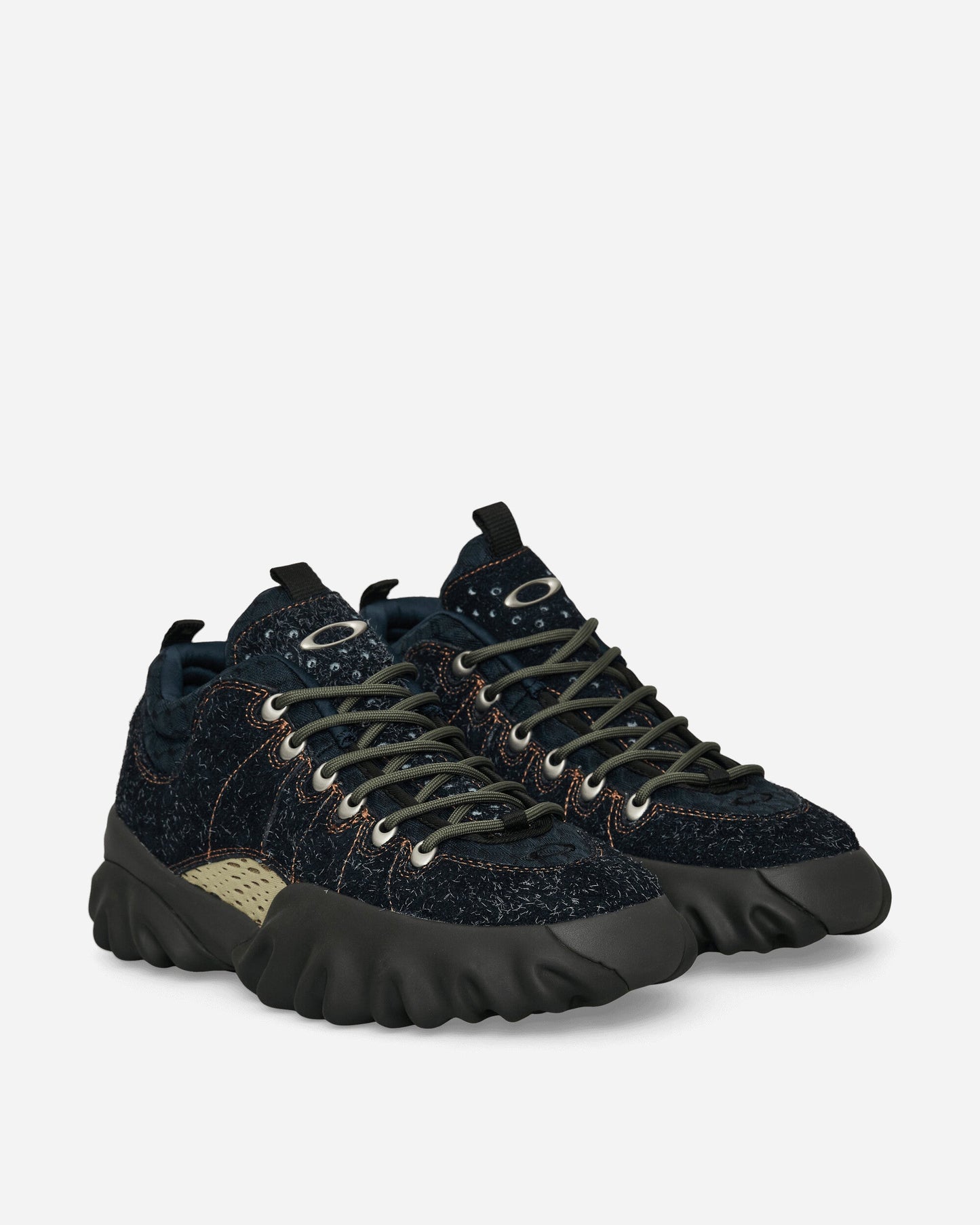 Suede Edge Boots Hairy Blue Graphite