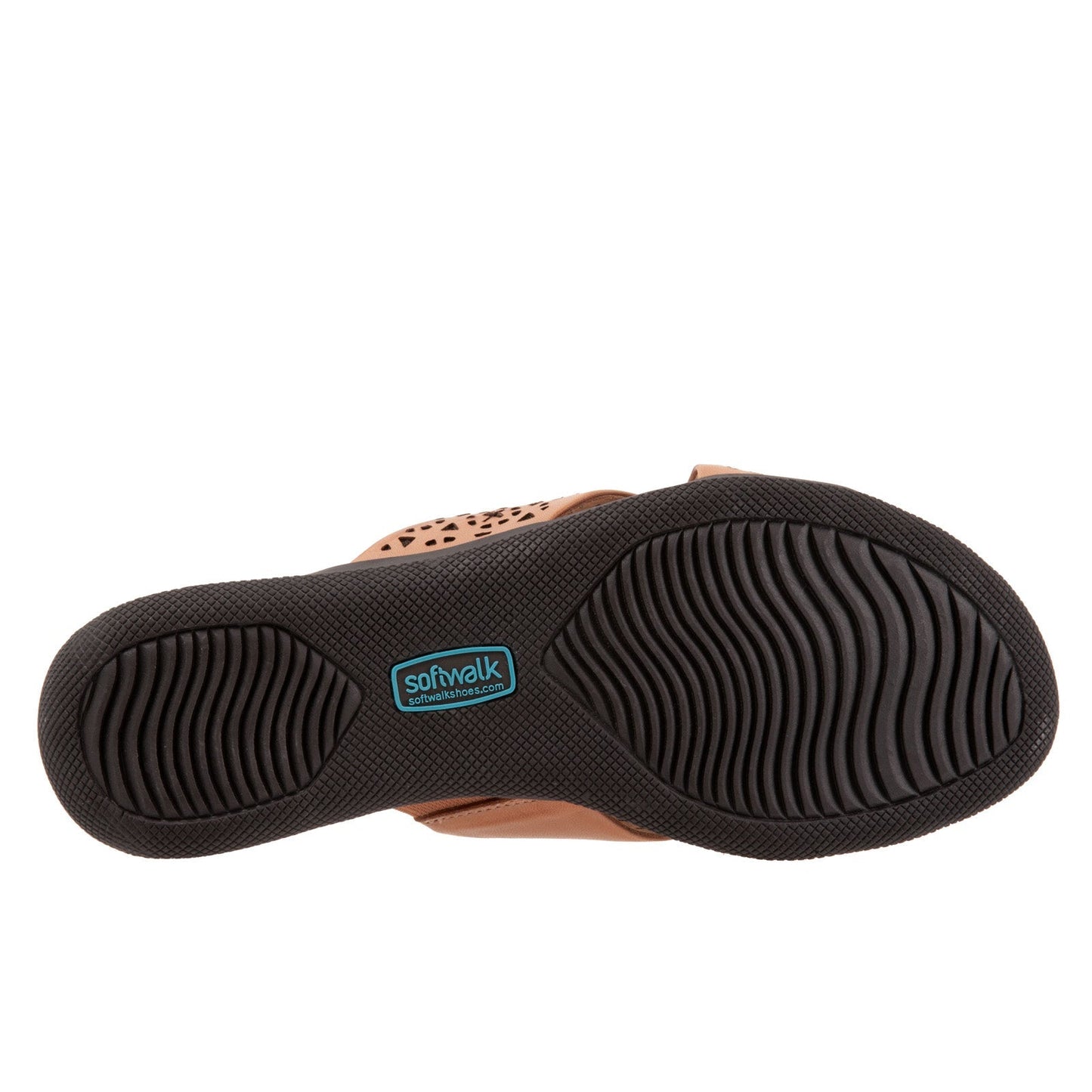 Softwalk Tillman S1502-267 Womens Brown Narrow Leather Slides Sandals Shoes