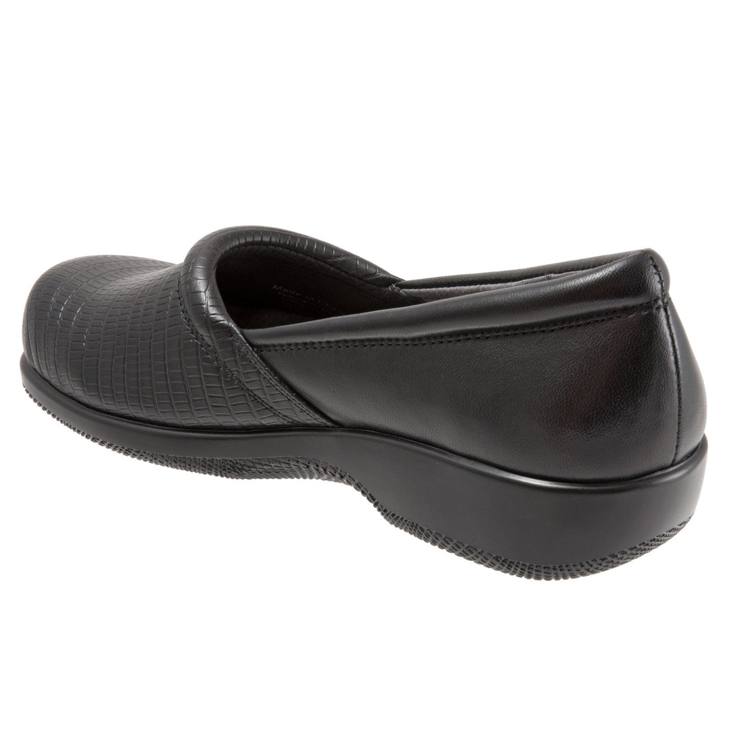 Softwalk Adora S1912-014 Womens Black Leather Slip On Loafer Flats Shoes