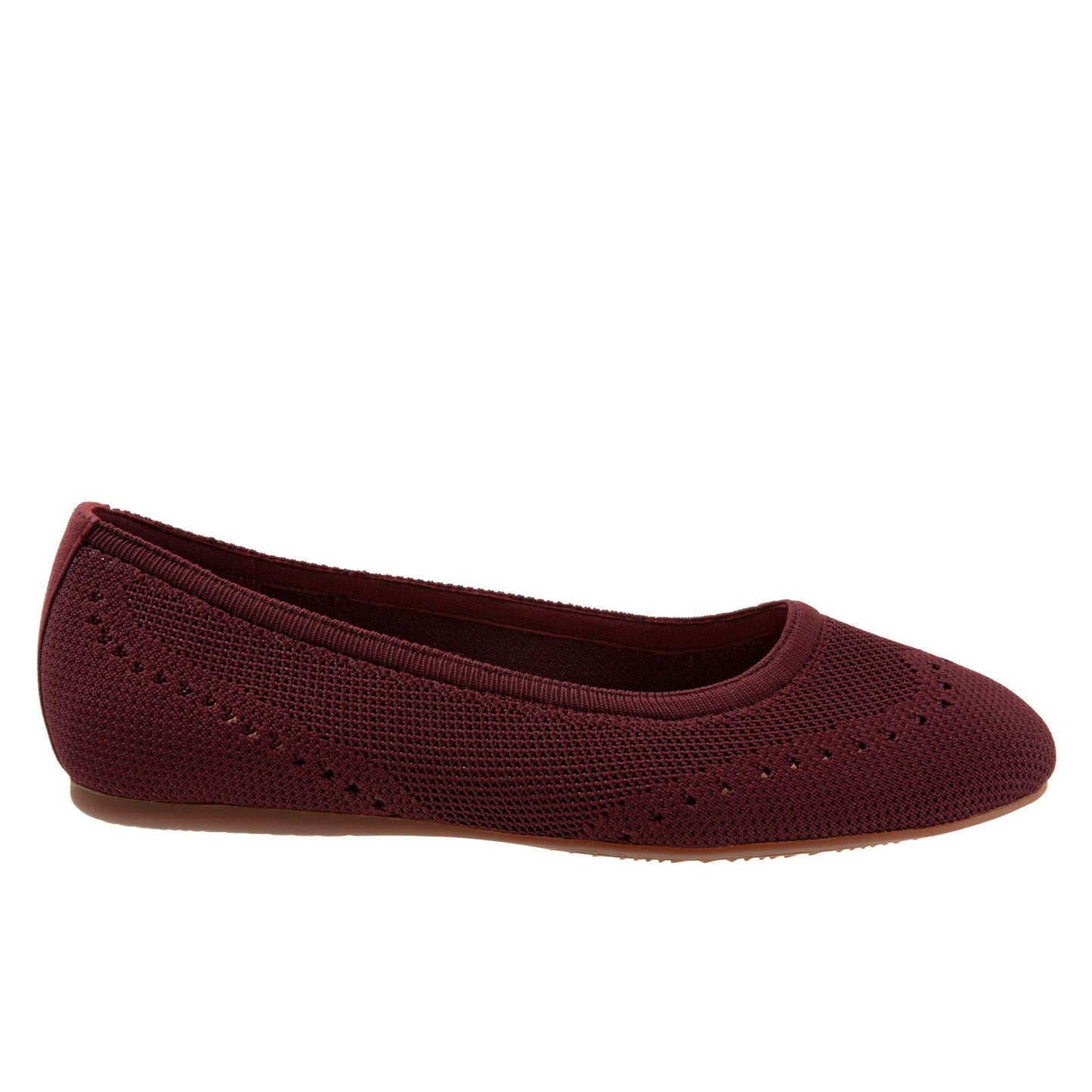 SoftWalk Santorini S1961-601 Womens Red Leather Slip On Ballet Flats Shoes