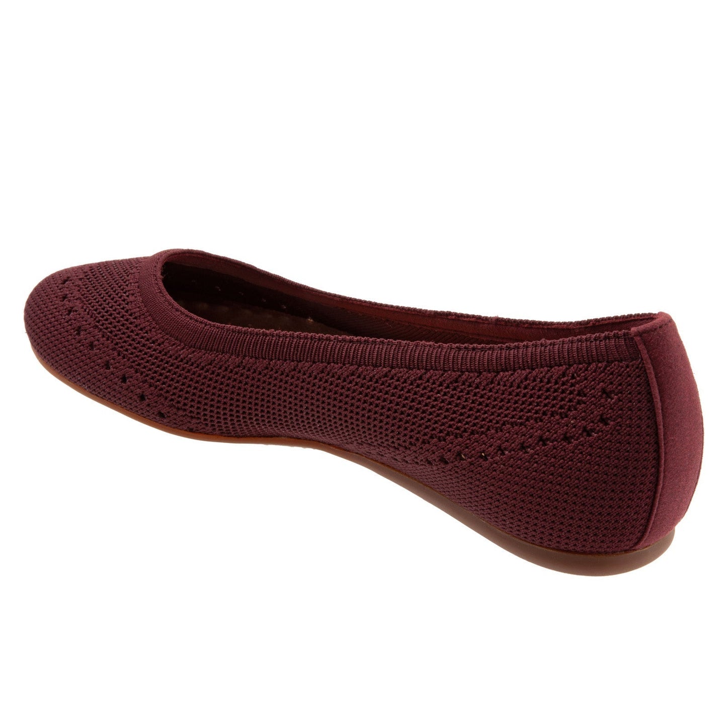 SoftWalk Santorini S1961-601 Womens Red Leather Slip On Ballet Flats Shoes