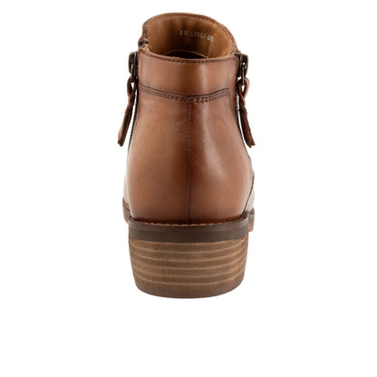 Softwalk Rubi S2157-215 Womens Brown Leather Ankle & Booties Boots