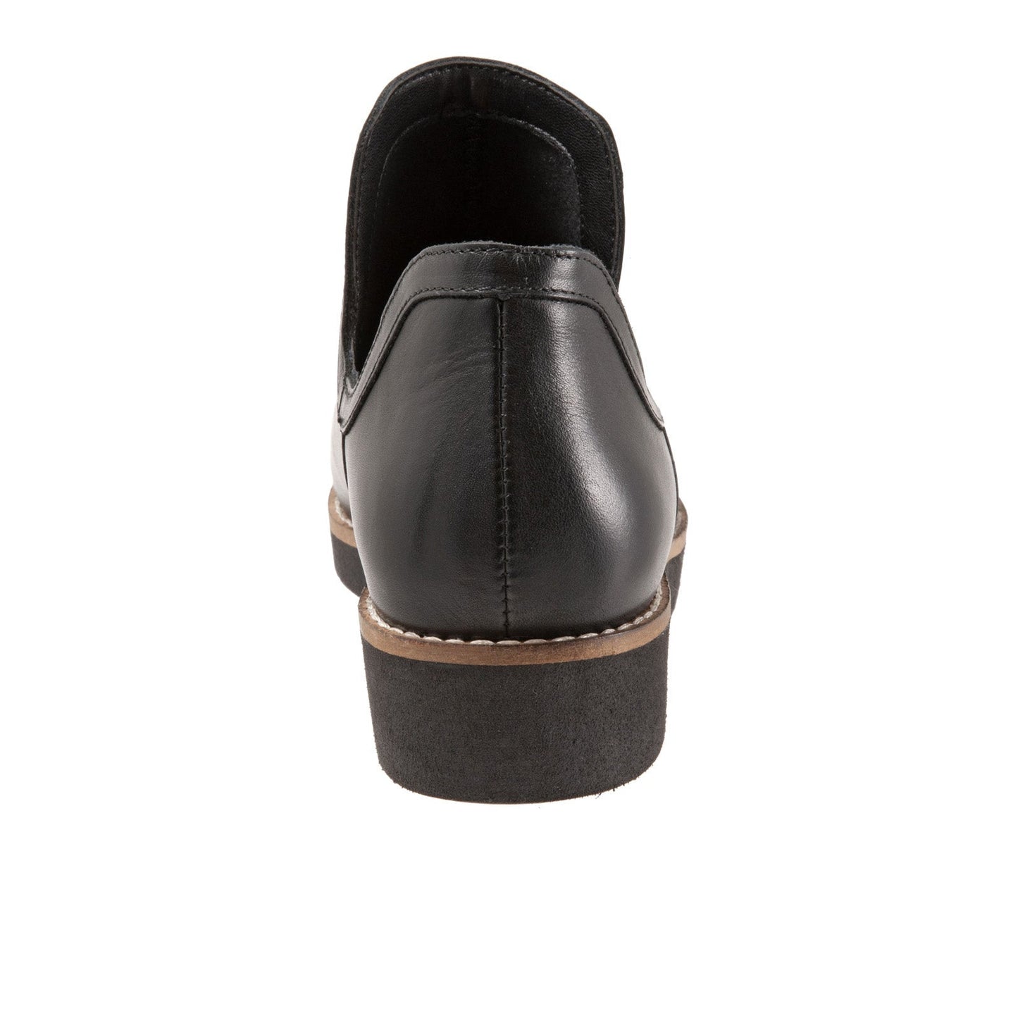 Softwalk Woodbury S2260-001 Womens Black Leather Ankle & Booties Boots