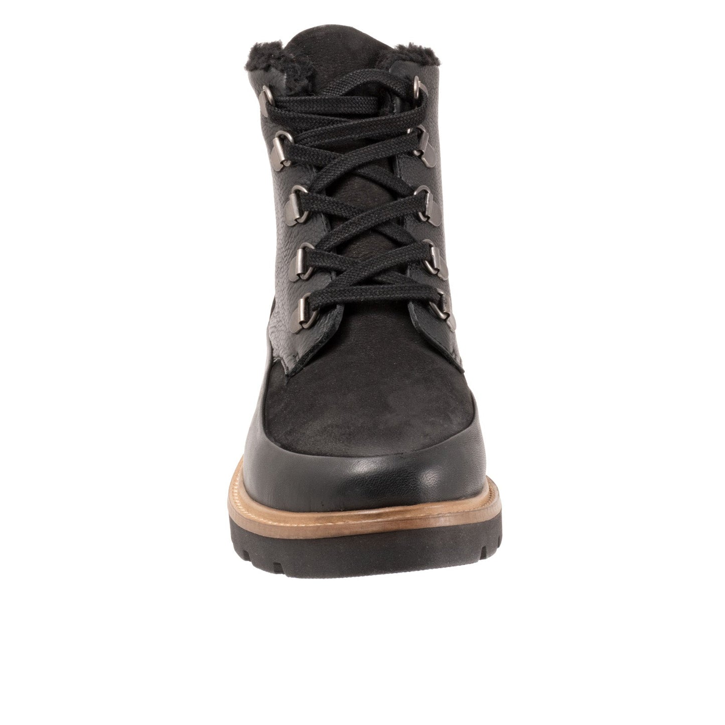 Softwalk Whitney S2261-001 Womens Black Leather Casual Dress Boots