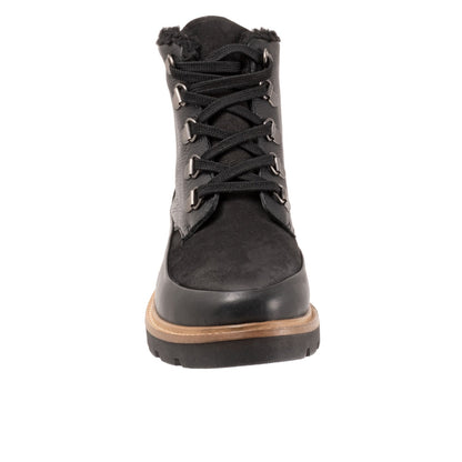Softwalk Whitney S2261-001 Womens Black Leather Casual Dress Boots