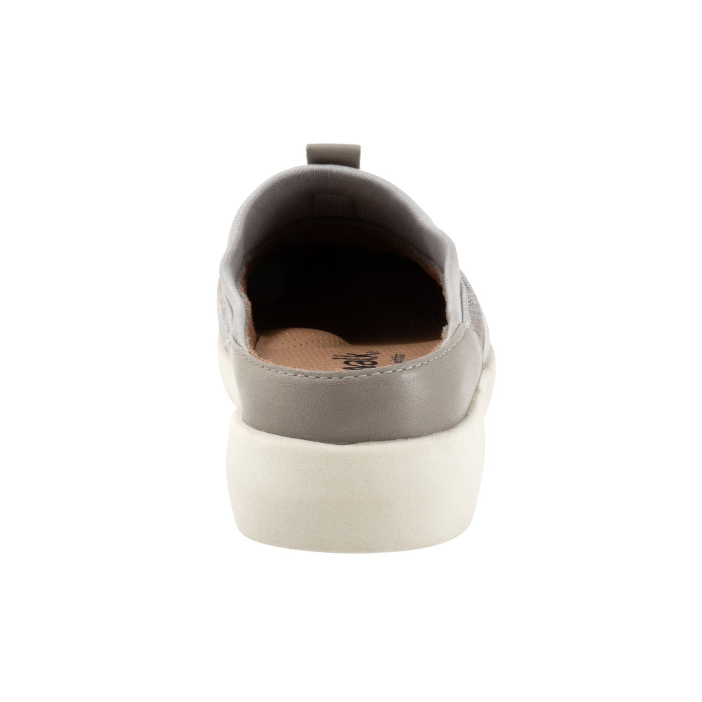 Softwalk Aberdeen Sport S2300-058 Womens Gray Wide Leather Clog Flats Shoes