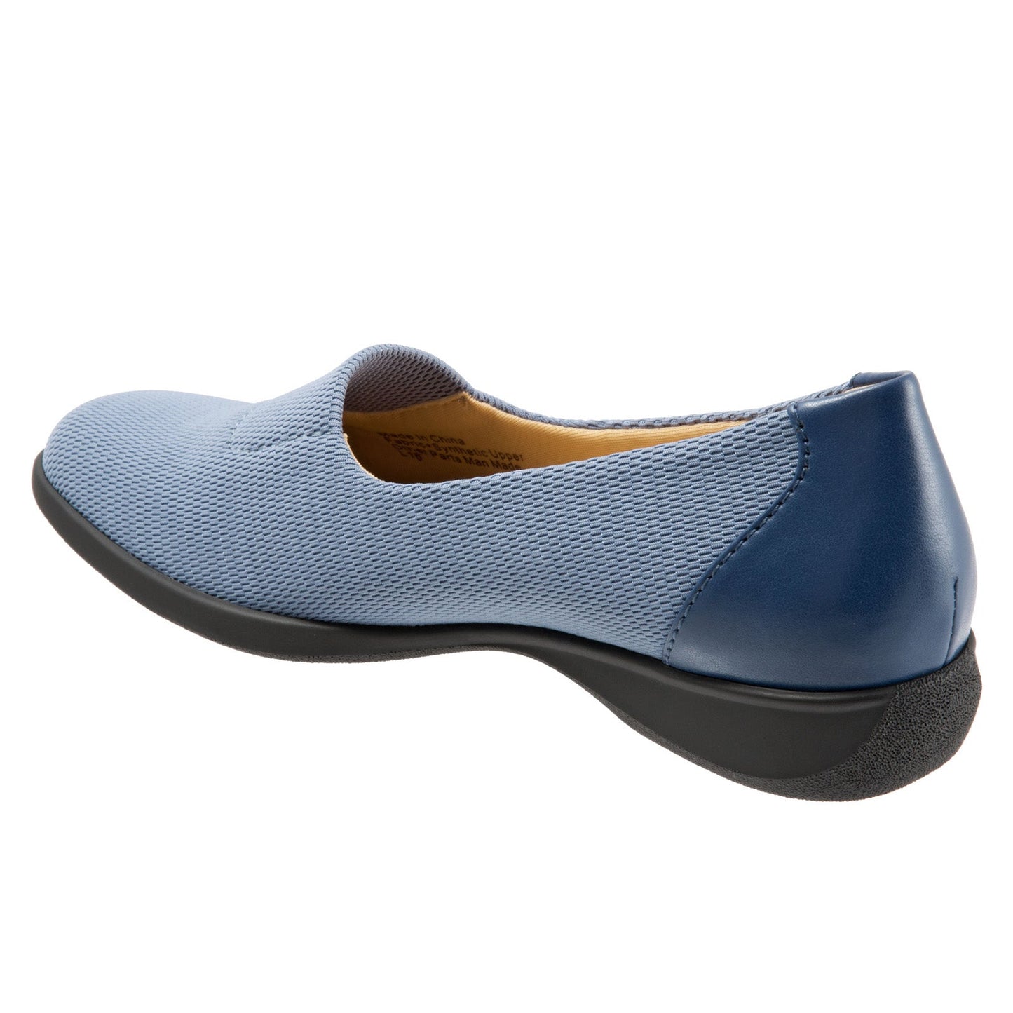 Trotters Jake T1464-433 Womens Blue Narrow Mesh Slip On Loafer Flats Shoes