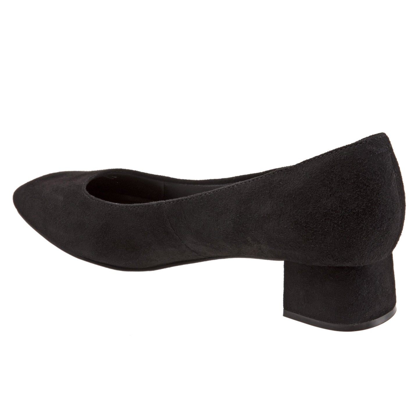 Trotters Lola T1561-003 Womens Black Extra Narrow Suede Pumps Heels Shoes