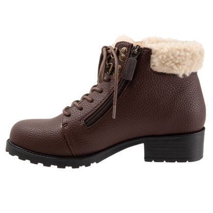 Trotters Becky 2.0 T2052-200 Womens Brown Leather Casual Dress Boots