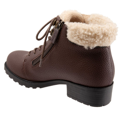 Trotters Becky 2.0 T2052-200 Womens Brown Leather Casual Dress Boots