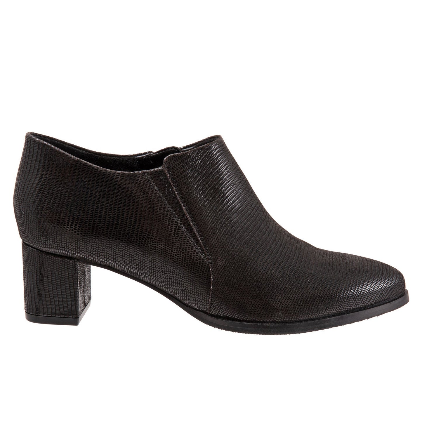 Trotters Keegan T2059-008 Womens Black Narrow Leather Ankle & Booties Boots