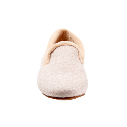 Trotters Glory T2160-156 Womens Beige Leather Slip On Loafer Flats Shoes
