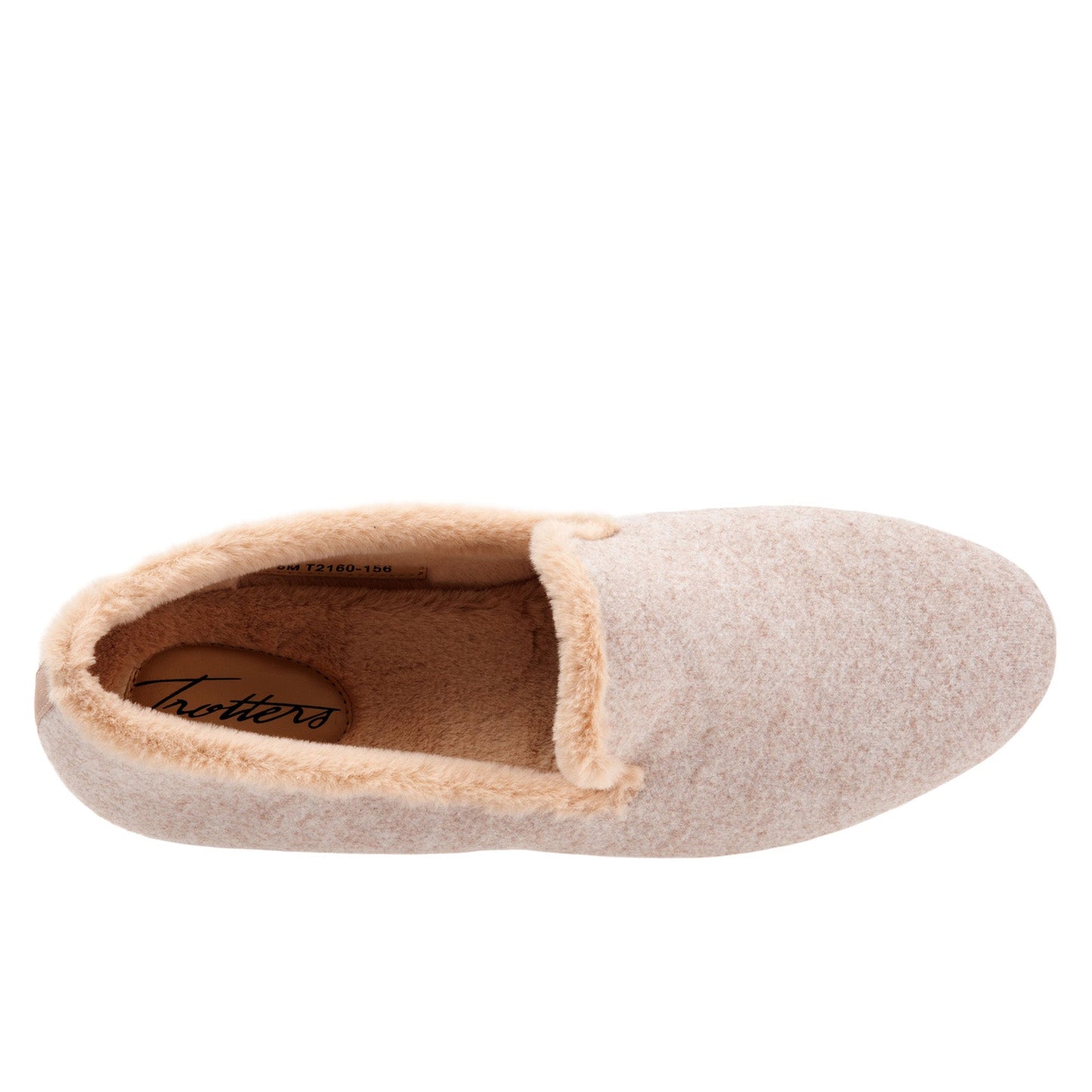 Trotters Glory T2160-156 Womens Beige Leather Slip On Loafer Flats Shoes