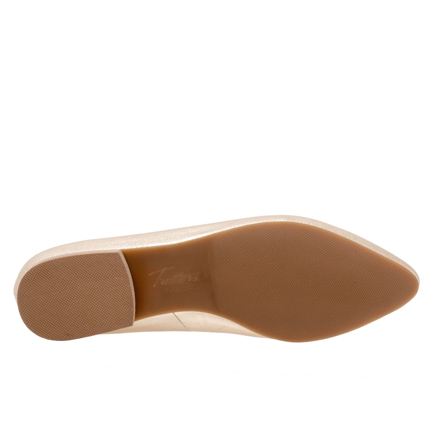 Trotters Hope T2162-719 Womens Gold Leather Slip On Loafer Flats Shoes