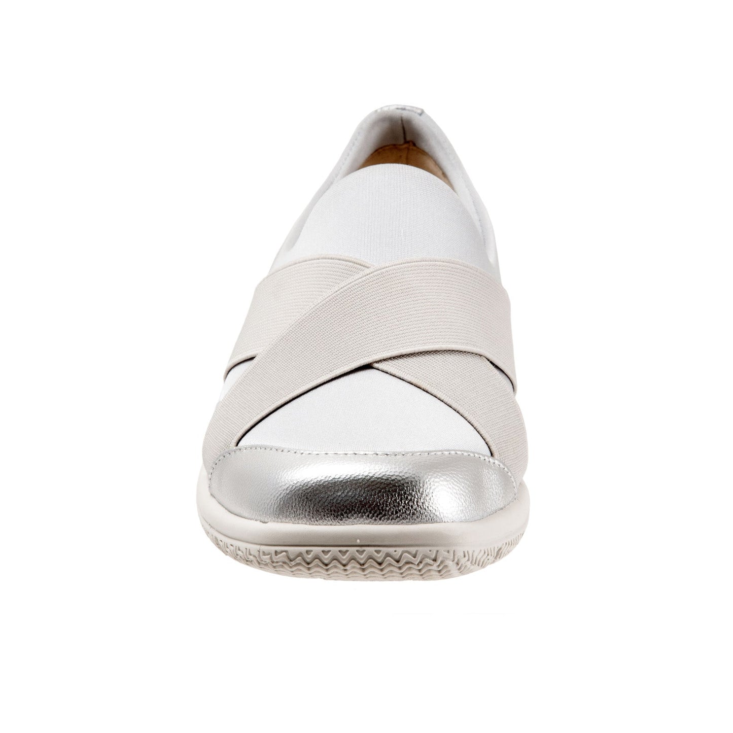 Trotters Urbana T2167-044 Womens Silver Canvas Lifestyle Sneakers Shoes