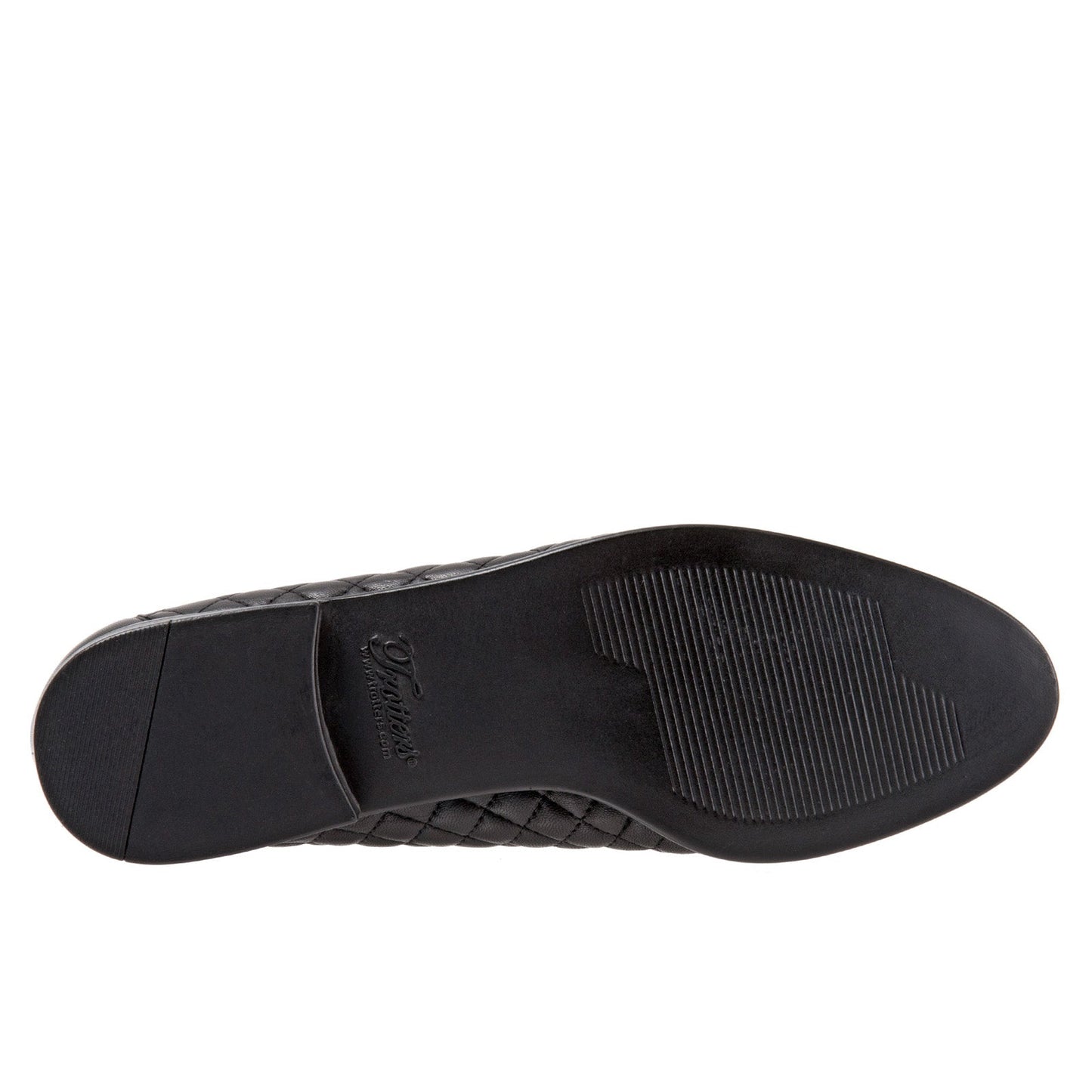 Trotters Liz T5158-015 Womens Black Narrow Leather Loafer Flats Shoes