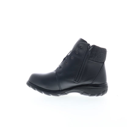 Clinic Extra Regina TA224706 Womens Black Extra Wide Casual Dress Boots