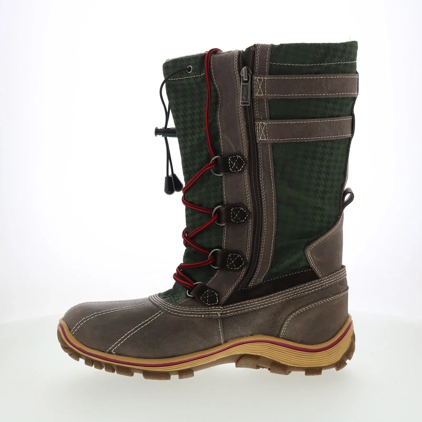 Pajar Adriana 44428 Womens Brown Leather Pull On Mid Calf Boots