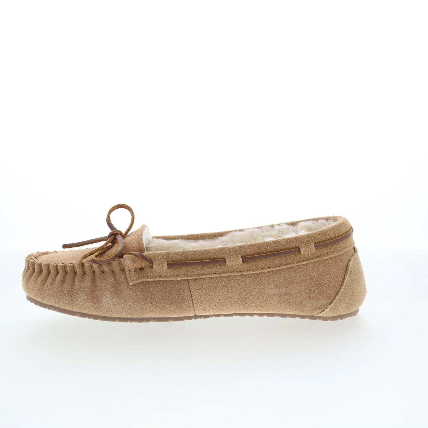 Minnetonka Allie Junior Trapper 4052 Womens Brown Loafer Slippers Shoes