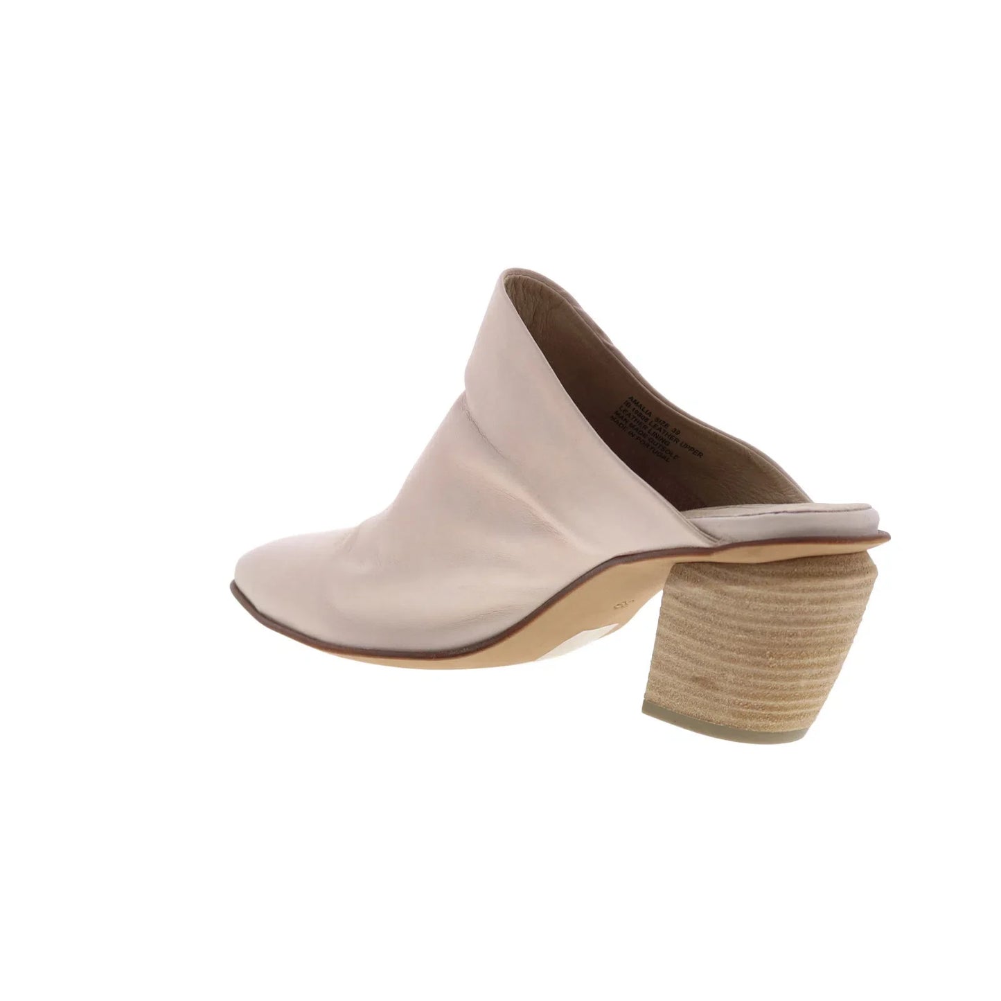 Miz Mooz Amalia Womens Pink Leather Slip On Mules Heels Shoes