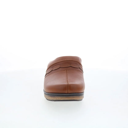 Softwalk Amber 3.0 S2301-215 Womens Brown Leather Clog Flats Shoes