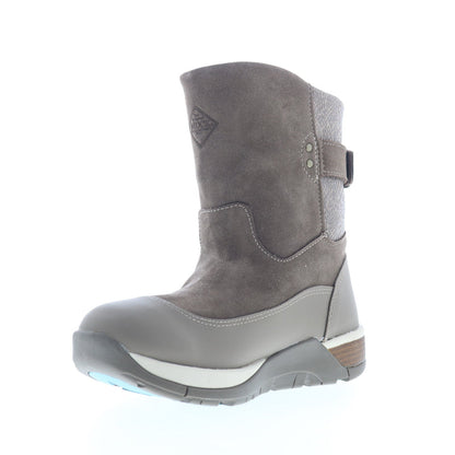 Original Muck Apres II Leather Mid AP2901 Womens Gray Suede Winter Boots