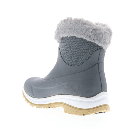Original Muck Apres Slip On Ankle AG APV100 Womens Gray Synthetic Winter Boots