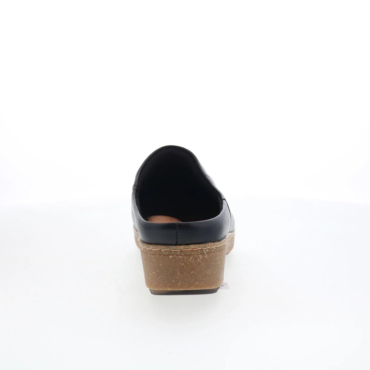 Softwalk Arvada S2302-001 Womens Black Leather Clog Flats Shoes