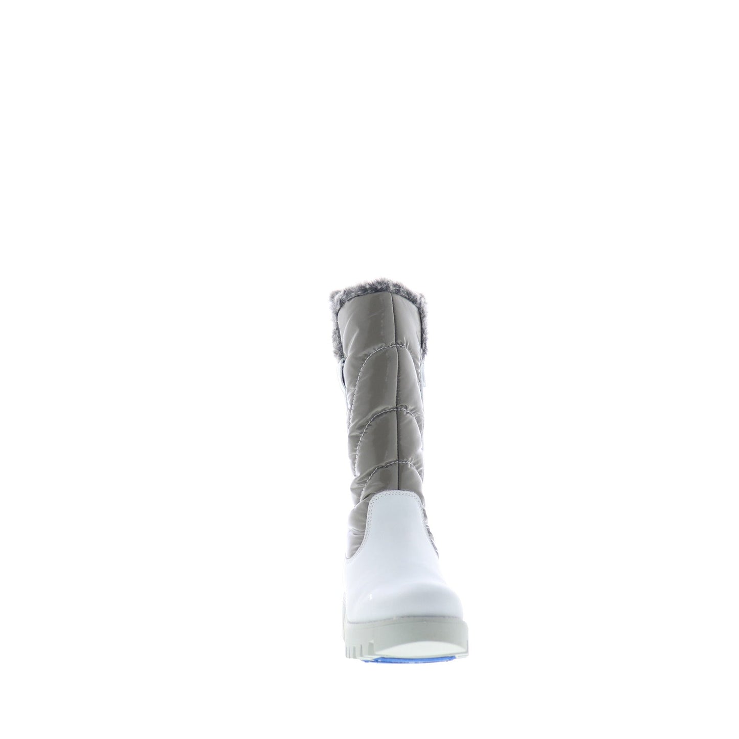 Bos. & Co. Astrid Womens White Leather Zipper Casual Dress Boots