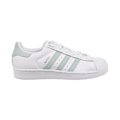 Adidas Superstar Womens Shoes Footwear White/Ash Green/Silver Metallic