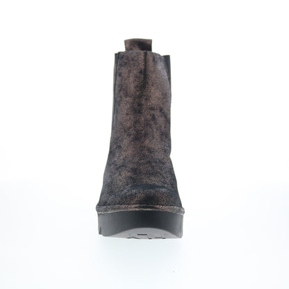 Fly London Bagu BAGU233FLY-010 Womens Gray Leather Chelsea Boots