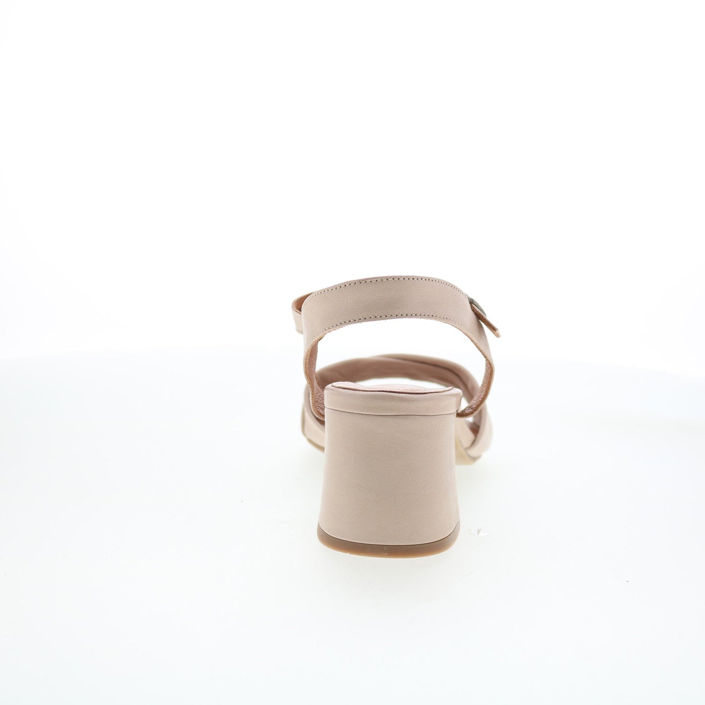 Miz Mooz Bela Womens Beige Leather Hook & Loop Heeled Sandals Shoes