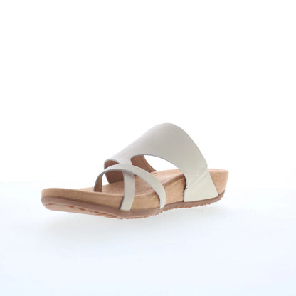 Softwalk Blaine S2305-131 Womens Beige Leather Slip On Slides Sandals Shoes