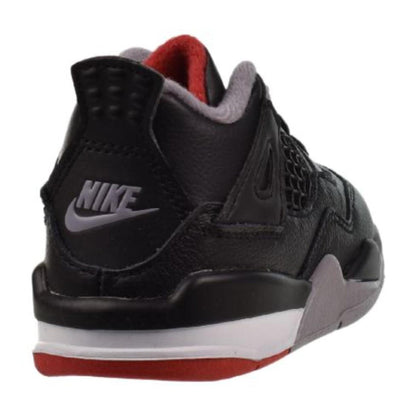 Air Jordan Retro 4 "Bred Reimagined" (TD) Toddler Shoes Black-Cement Grey