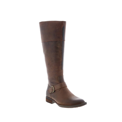 Born Braydon BR0012406 Womens Brown Leather Zipper Knee High Boots