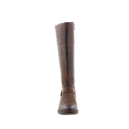 Born Braydon BR0012406 Womens Brown Leather Zipper Knee High Boots