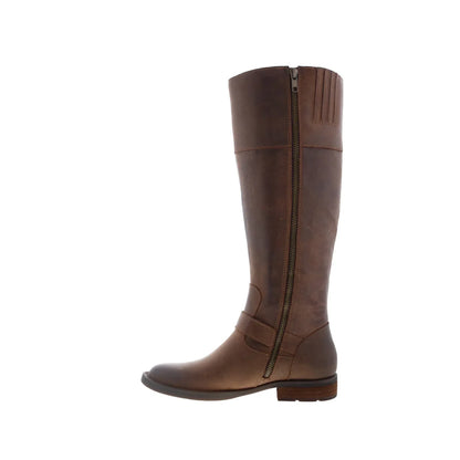Born Braydon BR0012406 Womens Brown Leather Zipper Knee High Boots