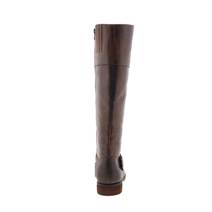 Born Braydon BR0012406 Womens Brown Leather Zipper Knee High Boots