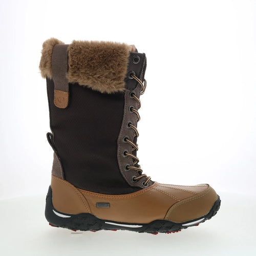 Pajar Brie 55131 Womens Brown Leather Lace Up Mid Calf Boots