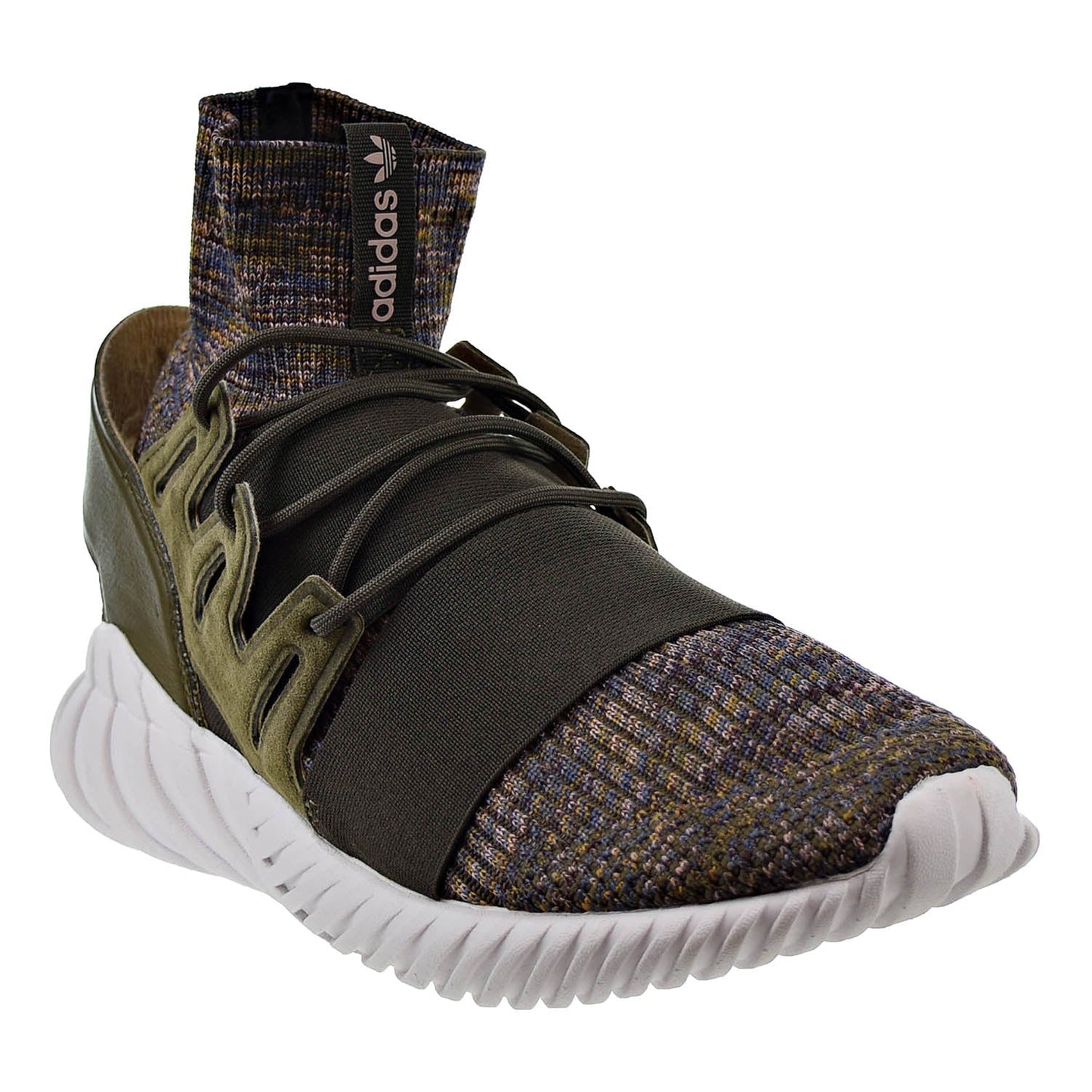 Adidas Tubular Doom Primeknit Mens Shoes Trace olvie/Mystery Brown
