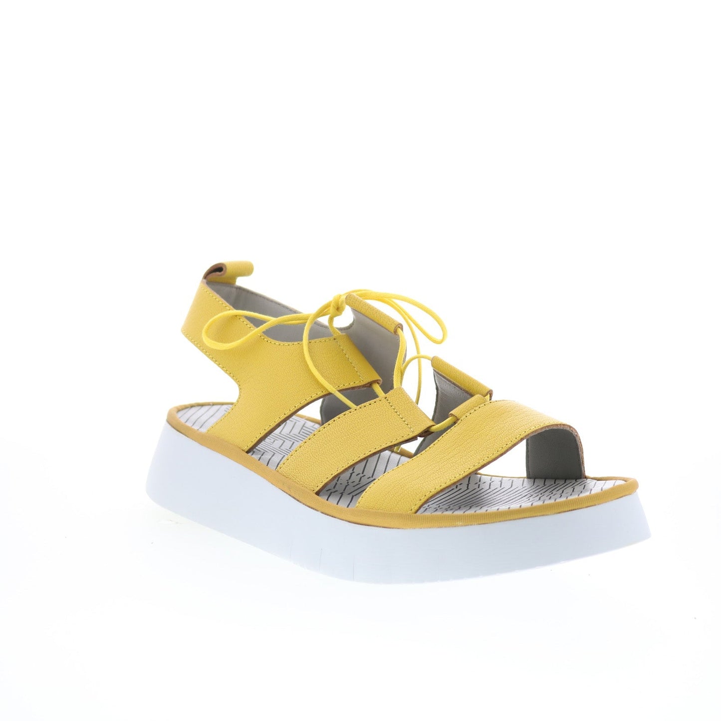 Fly London Caio CAIO363FLY-005 Womens Yellow Strap Sandals Shoes