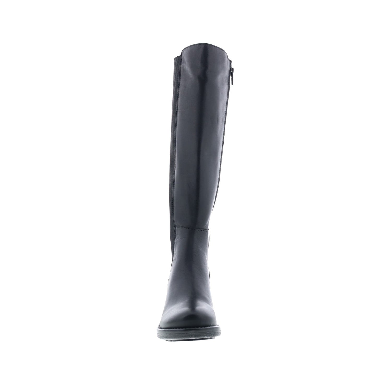 Miz Mooz Caisey Womens Black Leather Zipper Knee High Boots